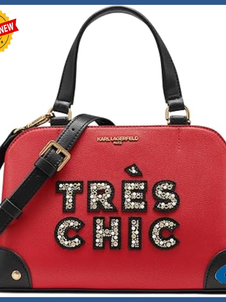 Leather Satchel Crossbody Bag With Top Handle, Zipper Closure
